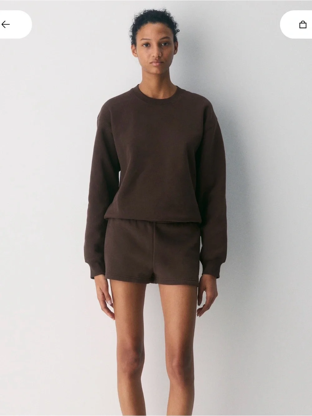 NWOT Aritzia Perfect Crew Sweatshirt - Picture 3 of 8